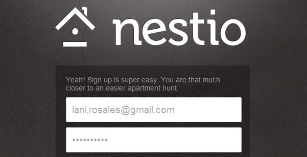 nestio-sign-up-page