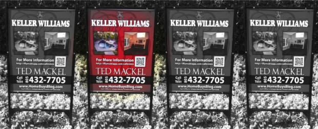 Evolution of a California Realtor’s custom signs – now using QR codes