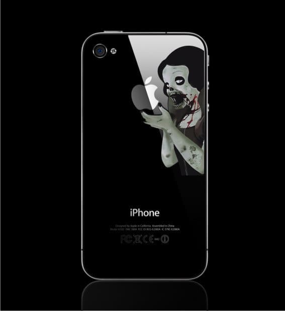 snow-white-zombie-iphone-sticker