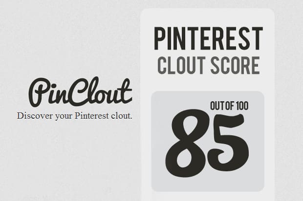 PinClout measures your influence on Pinterest