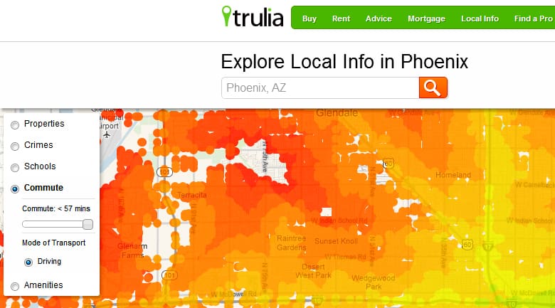 trulia commute times