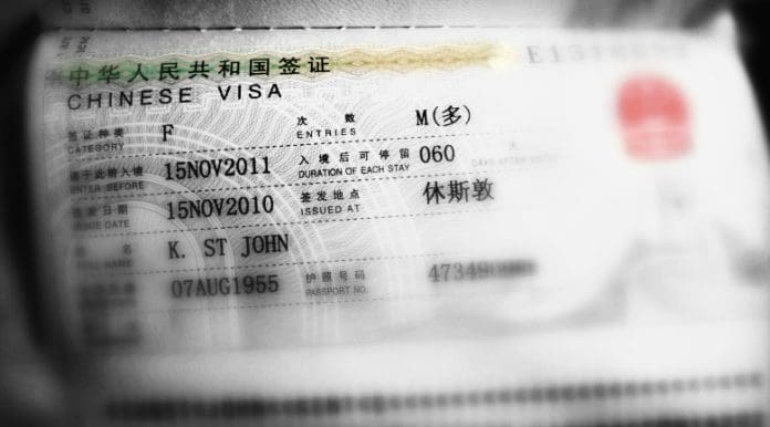 visa Chinese Visa