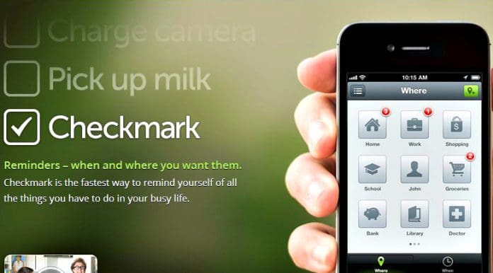 checkmark app for iPhone