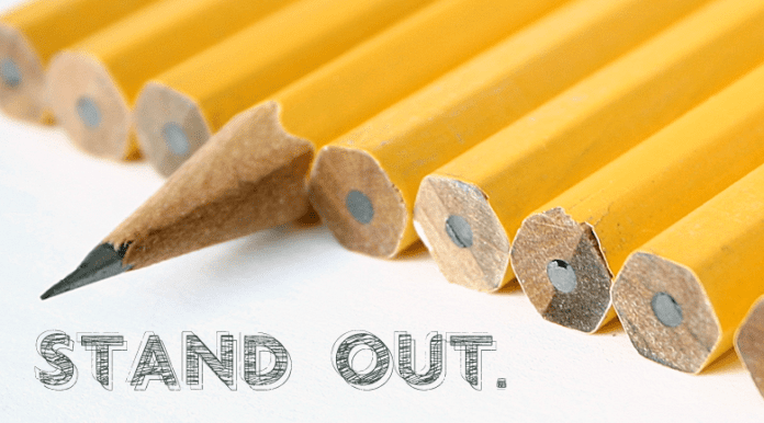 stand-out stand out, be unique