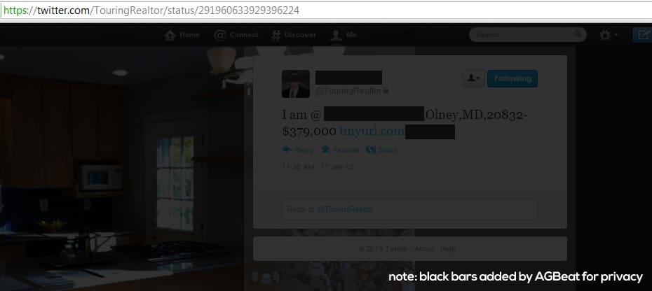 private twitter update