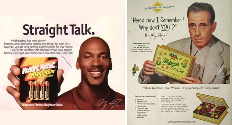 celebrity endorsements