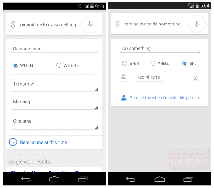 google now smart reminders