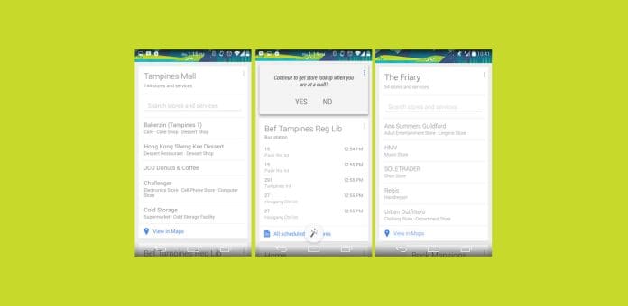 google now mall finder