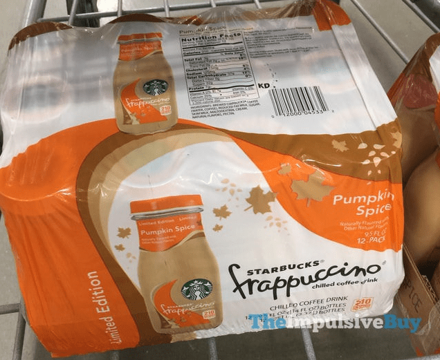 pumpkin spice frappuccino bottles