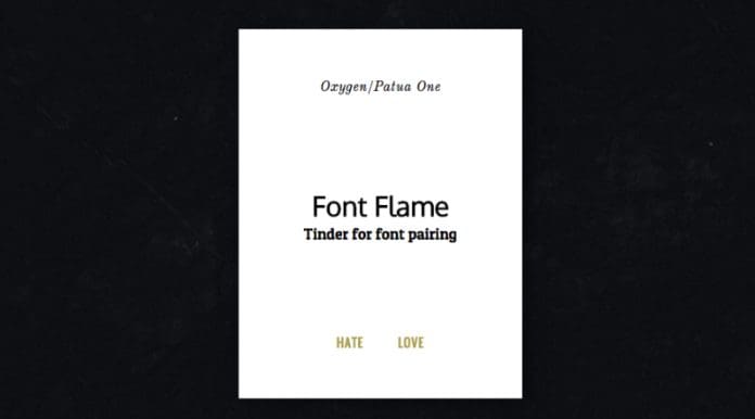 font flame