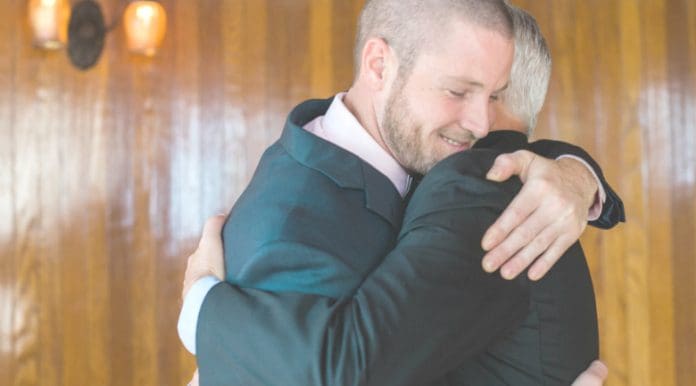 business-hug business hug