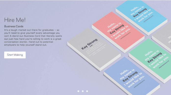 hire me business cards