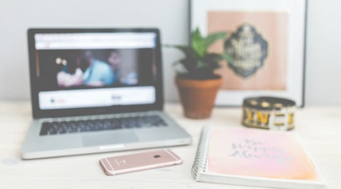 smartphone work desk