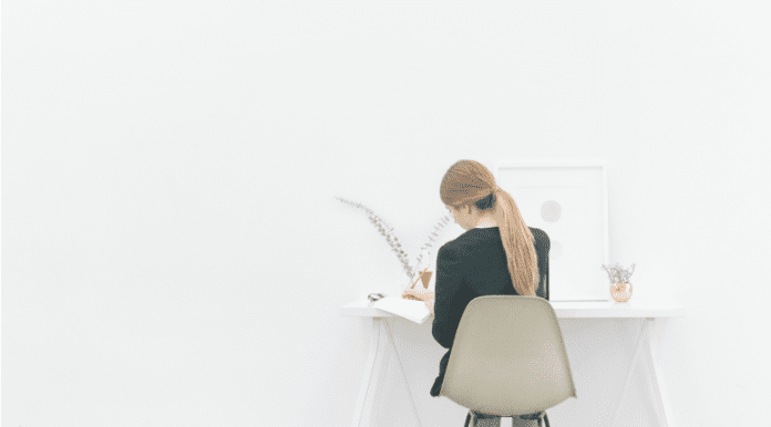 woman-working-isolation-creativity woman working alone representing the importance of knowing your true business friends.