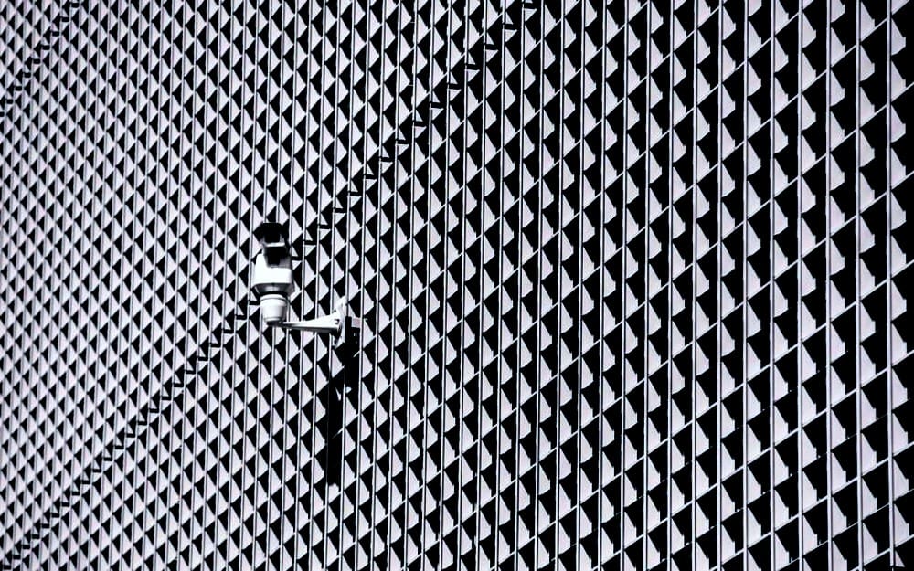 security-camera-mounted-on-wall-of-window-frames (1) AI camera