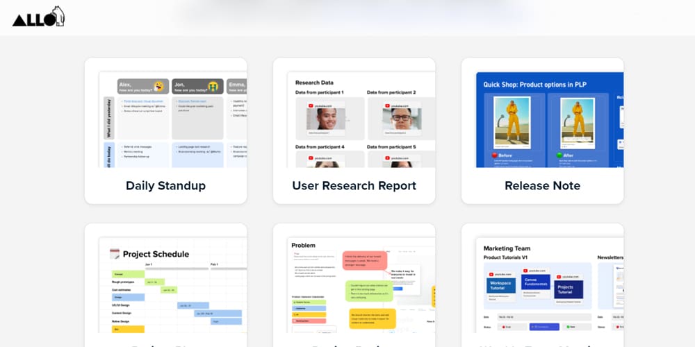 Allo is your remote work tool to end other management tools - why have multiple when you can combine them together.