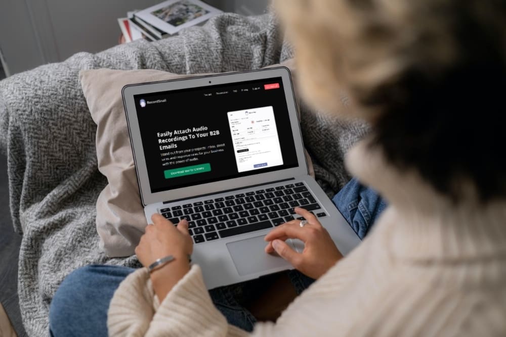 RecordSnail Emails on laptop