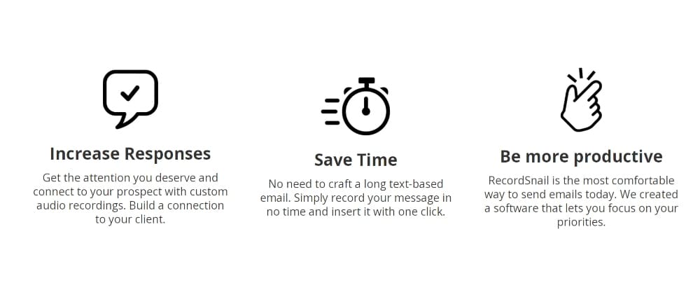 RecordSnail Emails Benefits