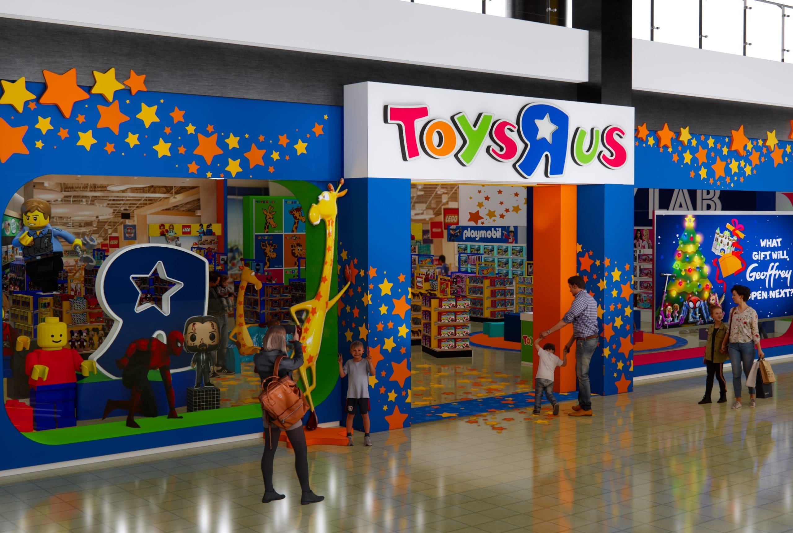 A rendering of the new Toys R Us stores opening on cruise ships.