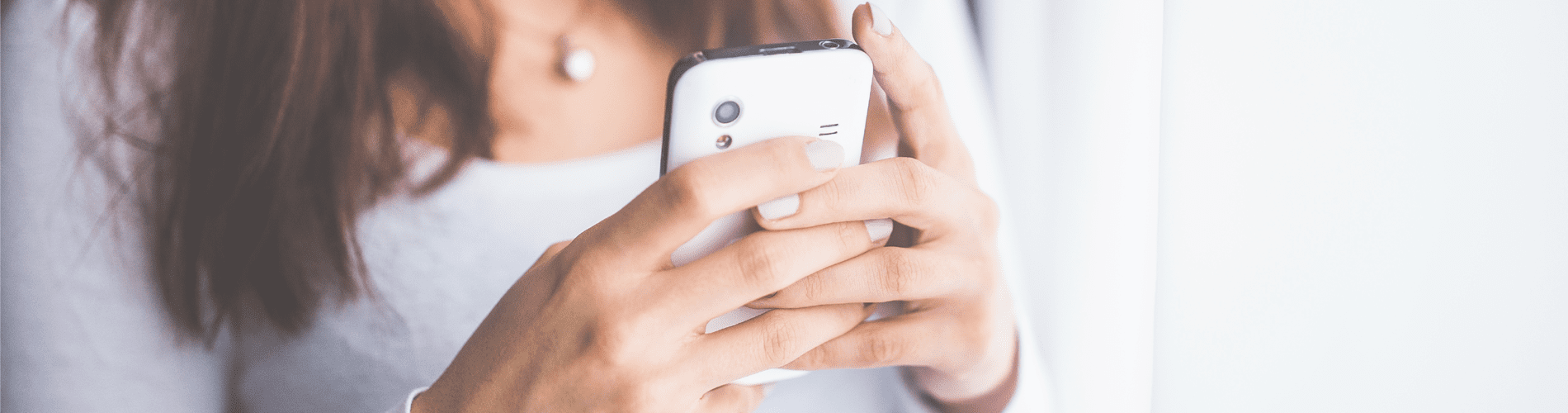 Woman on cellphone representing qualifying leads.