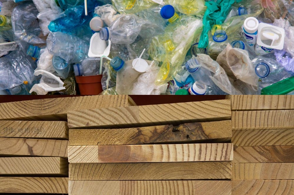 plastic waste turned into lumber