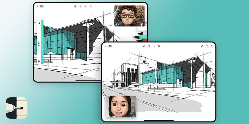 Moleskine Flow screenshot shows collaboration in creativity.