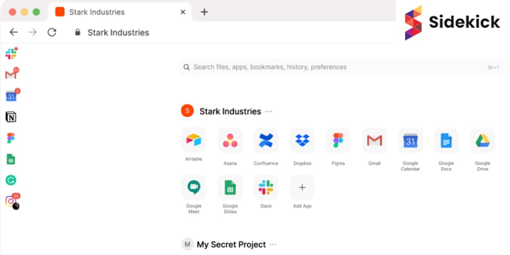 Sidekick, the Chrome extension that boosts productivity while working on the web.