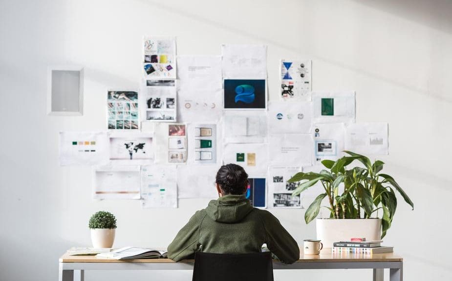 Person working at desk alone representing productivity