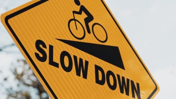 Slow down in life sign