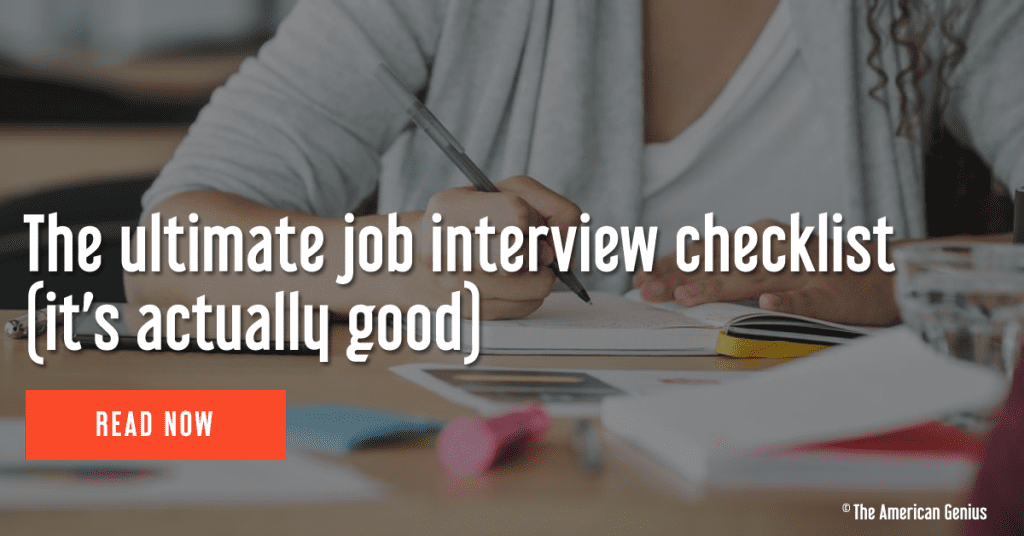 The ultimate job interview checklist